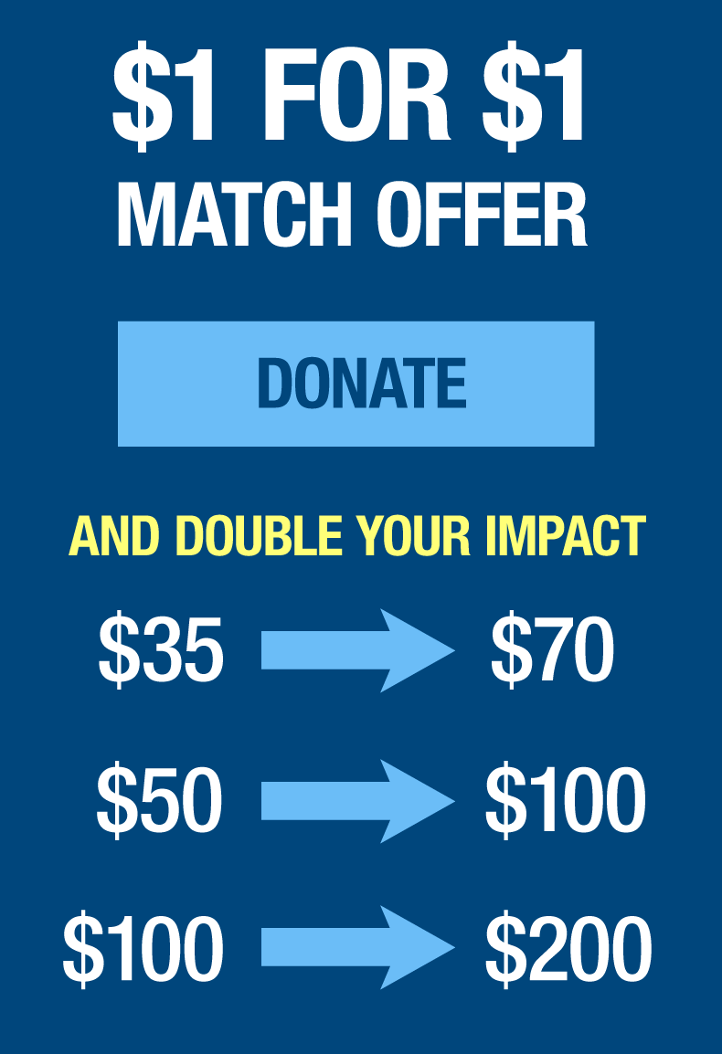 Double your impact today!