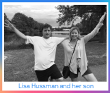 Lisa Hussman and her son