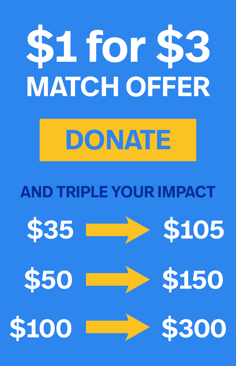 Triple your impact!