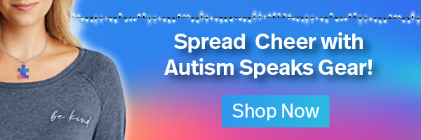 Spread cheer with Autism Speaks gear!