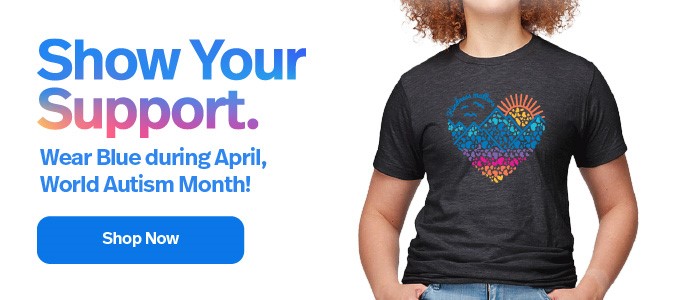 Wear blue during April - World Autism Month!