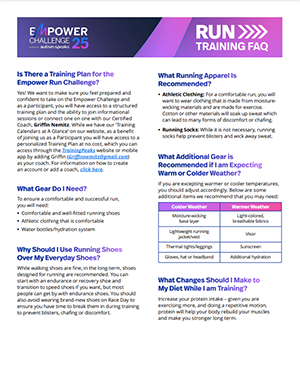Run Frequently Asked Questions
