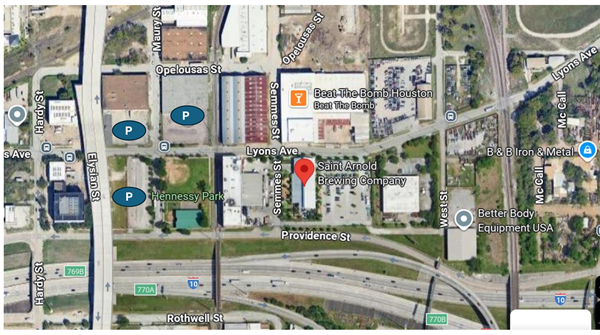 2025 Houston 8K parking map