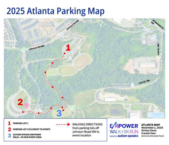 2025 Atlanta Empower Parking Map