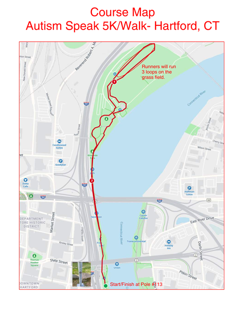 2025 Connecticut Empower Walk and run routes