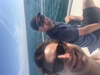 The Man, The Myth, The Legend - Trevor himself and I on the high seas!